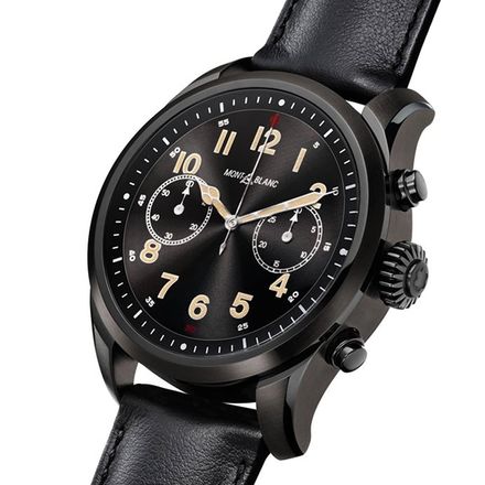 Relógio Montblanc Summit 2 Smartwatch Couro Preto 42mm - 123857