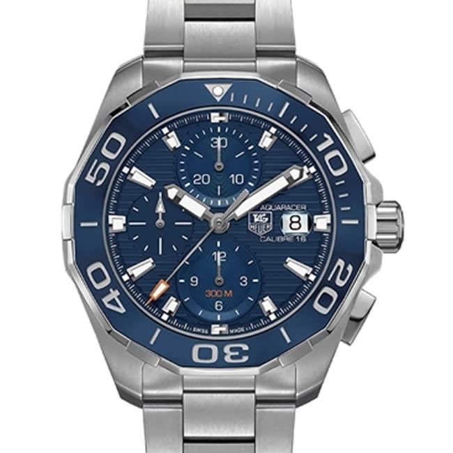 Rel gio TAG Heuer Aquaracer Calibre 16 Autom tico Mostrador Azul