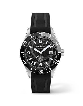 Relógio Montblanc Automático 1858 Iced Sea Preto 41mm - 129372