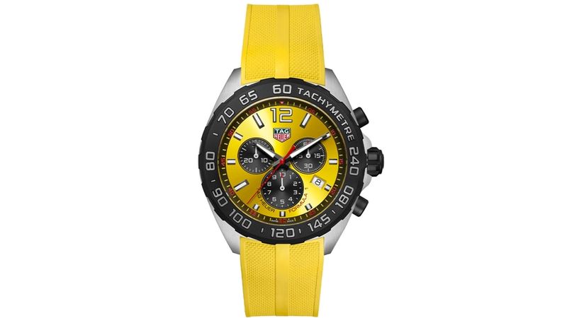 Rel gio TAG Heuer Formula 1 Amarelo 43 mm CAZ101AM.FT8054