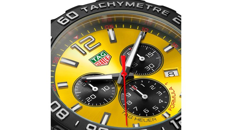 Rel gio TAG Heuer Formula 1 Amarelo 43 mm CAZ101AM.FT8054