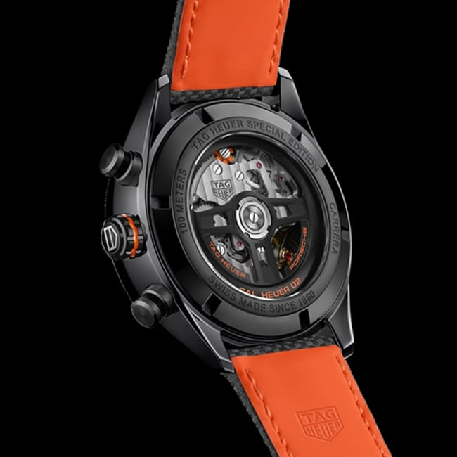 Rel gio Tag Heuer Carrera Porsche Orange Racing Cron grafo Autom tico 44 mm A o e Cer mica CBN2A1M.FC6526 Arrais Joalheria