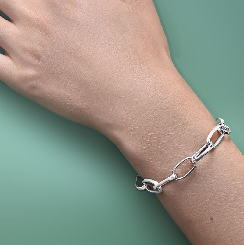 Pulseira-de-Ouro-Branco-com-Elos-Ovais