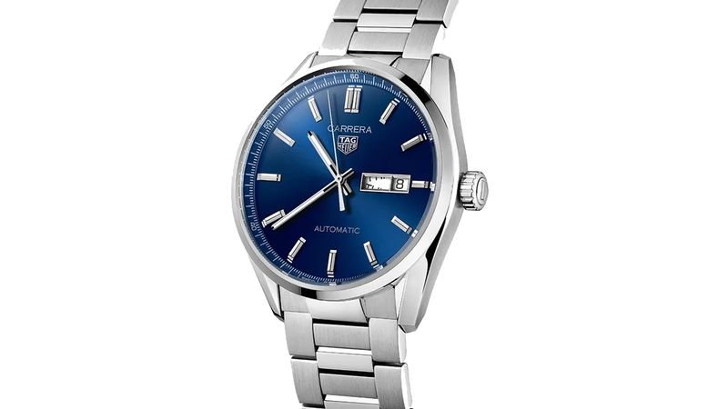 Rel gio TAG Heuer Carrera 41 mm A o Automatico Mostrador Azul WBN2012.BA0640