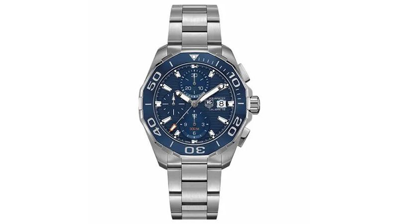 Rel gio TAG Heuer Aquaracer Calibre 16 Autom tico Mostrador Azul 41mm CAY211B.BA0927