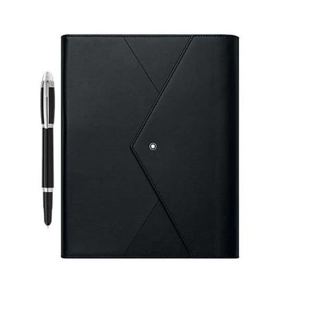 Conjunto Augmented Paper Montblanc Preto e Caneta Esferográfica - 125996
